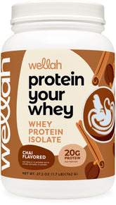 Wellah Protein Your Whey, bouteille 30 portions, idéal pour l'entraînement quotidien.