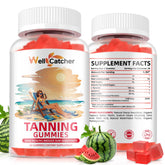 Wellcatcher gommes bronzage emballage recto, accès rapide à votre routine bronzage.