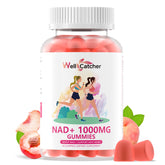 Wellcatcher NAD Plus Gummies bouteille: soutien quotidien pour l’énergie et le bien-être.