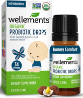 Wellements Probiotique Bébé - gouttes en bouteille pour faciliter la digestion.