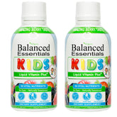 Wellgenix Balanced Essentials Enfants, bouteille de vitamine liquide, absorption optimisée.