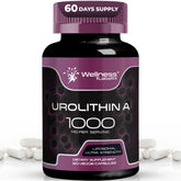 Wellness LabsRx Liposomal Urolithin A – bouteille capsules liposomales et énergie cellulaire.