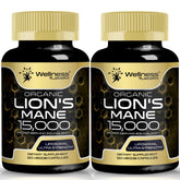 Lions Mane WELLNESS LABSRX en bouteille, soutien potentiel à la concentration et à la mémoire