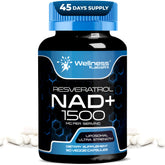 Wellness LabsRx NAD liposomal: flacon et capsules pour énergie soutenue.