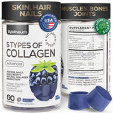 Wellneum® gommes collagène paquet emballage, aperçu du produit et format pratique.