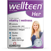Wellteen Her boîte-tablettes-30 pour soutien nutritionnel quotidien des adolescentes.