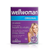 Wellwoman: bouteille de comprimés prête à l'emploi pour le quotidien des femmes actives.