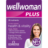 Wellwoman Plus – Boîte 56 capsules, soutien l'énergie et le bien-être au quotidien.