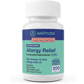 WELMATE Fexofenadine 60 mg: boîte pratique, soulagement allergique durable sans somnolence.