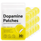 WELOSUER patch dopamine appliqué sur l'avant-bras pour concentration soutenue.