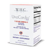 WHC UnoCardio X2 : bouteille d huile de poisson, oméga-3 pour quotidien actif.