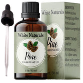 White Naturals huile essentielle de pin, bouteille 1 oz, idéale pour diffusion apaisante.