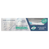 Dentifrice White Glo Bioenzyme, tube, action blanchissante en douceur.