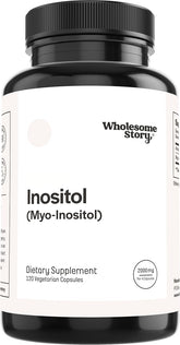 Wholesome Story Myo-Inositol bouteille : soutien potentiel à l équilibre hormonal