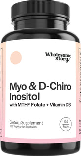Wholesome Story Myo-Inositol: bouteille montrant le complément pour l’équilibre hormonal.