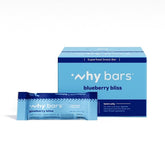 Barre Why Bars saveur myrtille, énergie durable pour l'entraînement.