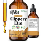 Gouttes Wild & Organic d’Orme glissant en bouteille, faciles à utiliser