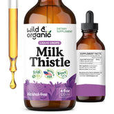 Wild & Organic Milk Thistle, flacon visible, peut soutenir une routine bien-être