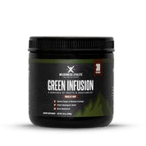 Wilderness Athlete Green Infusion — bouteille affichant le format pratique pour démarrer la journée