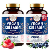 WINDSOR BOTANICALS collagene vegan – bouteille ouverte pour routine beauté simple