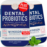 WINDSOR BOTANICALS – Bouteille voyage de probiotiques dentaires pour un souffle frais.