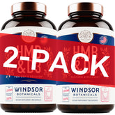 WINDSOR BOTANICALS HMB-D3 bouteille: dose quotidienne facilitant la récupération après l'effort.