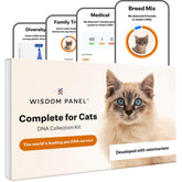 Rapport Wisdom Panel Complete montrant les races et traits du chat.
