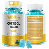 Gommes Cortisol Wllbdloig — bouteille pratique pour usage quotidien et bien-être.