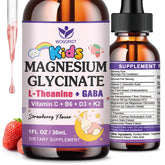 Bouteille WOGORGT magnésium glycinate pour enfants soutenant calme et concentration