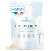 WonderCow Colostrum Poudre : flacon pratique pour un apport quotidien.