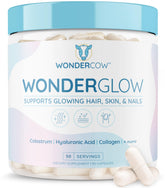 WonderCow emballage des capsules, pratique pour une routine beauté cheveux, peau et ongles.