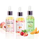 Wovarkie Huile Yoni: bouteille montrant l'hydratation douce et naturelle.