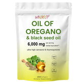 WUJECT huile d'origan capsules en bouteille, faciles à prendre au quotidien