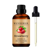Huile essentielle Wuvezrub fraise en bouteille 30 ml, pure et naturelle pour aromathérapie.