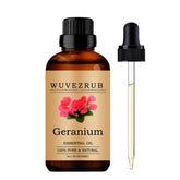 Wuvezrub huile essentielle de géranium, flacon 30 ml, parfum floral apaisant.
