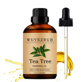 Wuvezrub huile essentielle arbre à thé, bouteille 60 ml pour aromathérapie