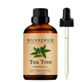 Wuvezrub huile essentielle arbre à thé, bouteille 60 ml, parfum durable pour diffuseur