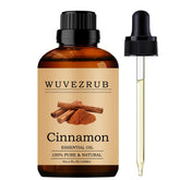 Wuvezrub huile essentielle cannelle 120ml en bouteille, offre un parfum riche pour diffusion.