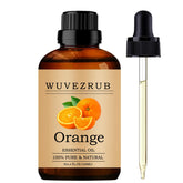 Wuvezrub huile essentielle orange 120ml – bouteille pure prête pour diffusion aromatique à la maison