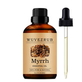 Wuvezrub Myrrhe huile dans bouteille 60 ml prête pour l'aromathérapie et ambiance chaleureuse.