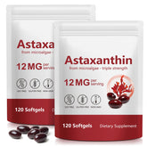Xaarty Astaxanthine 12mg – bouteille montrant le dosage et l’antioxydant potentiel.