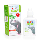 Xlear aérosol nasal saline xylitol pour enfants, bouteille pratique et douce.