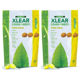Xlear Drops miel citron – bouteille et emballage, réconfort ciblé pour gorge irritée.