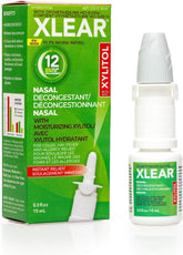 Xlear spray nasal 12 heures avec pompe pour soulagement rapide de la congestion