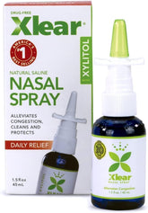 Xlear spray nasal au xylitol — flacon nettoie et hydrate les voies nasales