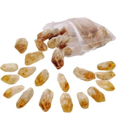 XMHOME Citrine brute pointe, idéale pour méditation et énergie positive.