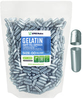 Capsules 00 vides XPRS Nutra transparentes pour remplissage précis.