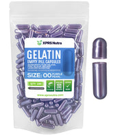 Capsules vides XPRS Nutra taille 00 – emballage clair prêt au remplissage.