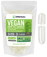 Gélules XPRS Nutra Size 3: transparentes pour un remplissage précis et sans bavure.