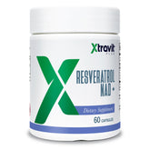 Xtravit Résveratrol NAD+ – bouteille avec capsules pour soutenir l'énergie.
